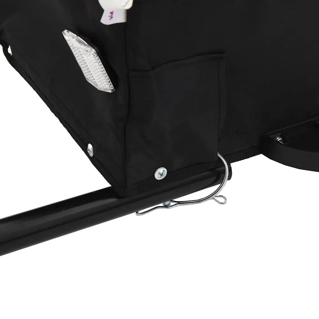 Bike Trailer Grey Iron 45kg Load Capacity Cargo Hauling Bicycle Accessories