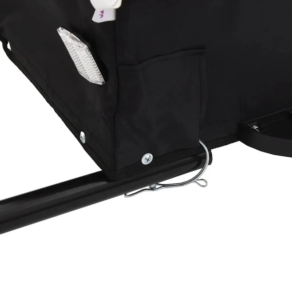 Bike Trailer Blue Iron Frame Heavy Duty Cargo Cart 45kg Load Capacity