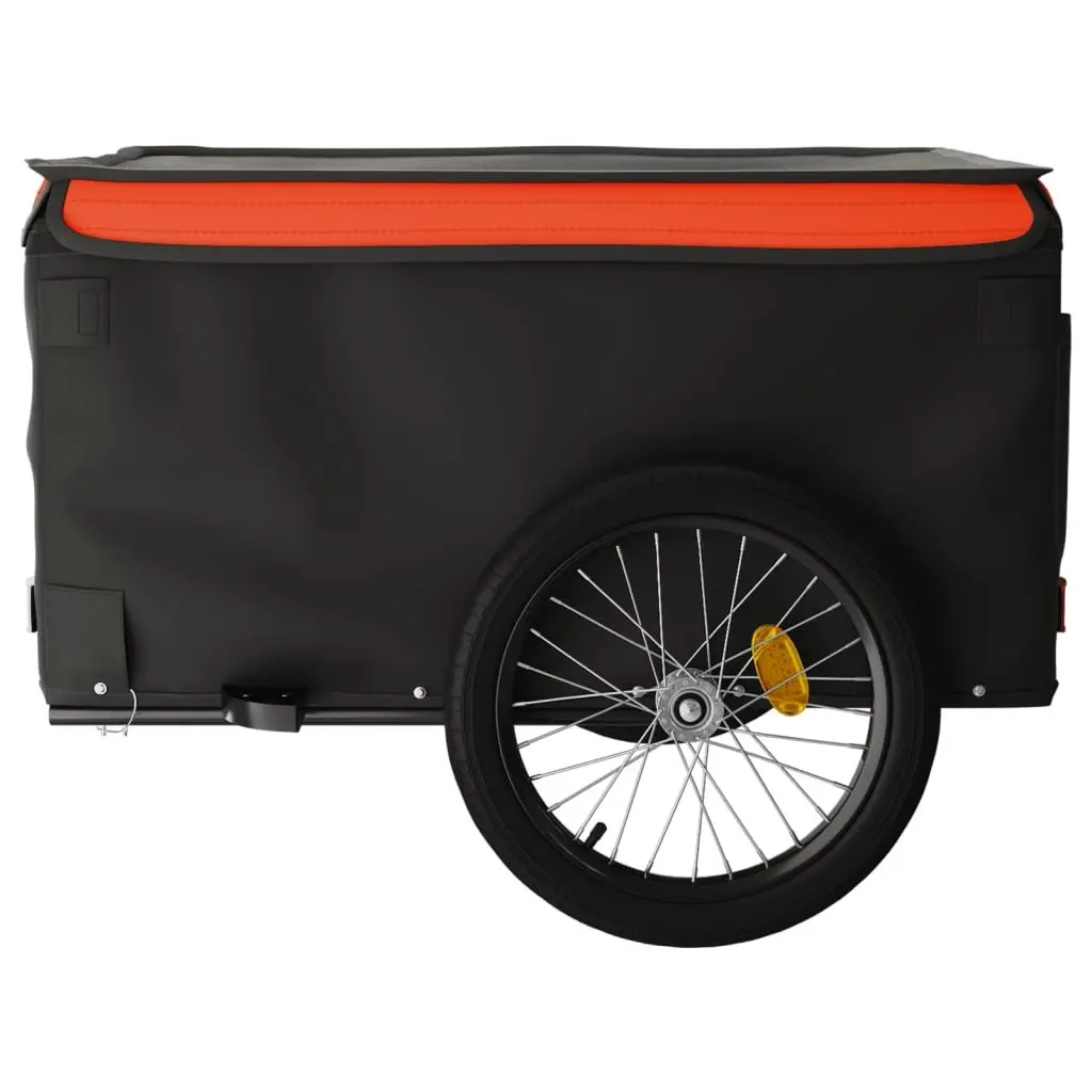Bike Trailer Black Heavy Load 45kg Cargo Cart Bicycle Hauler Tow Bar
