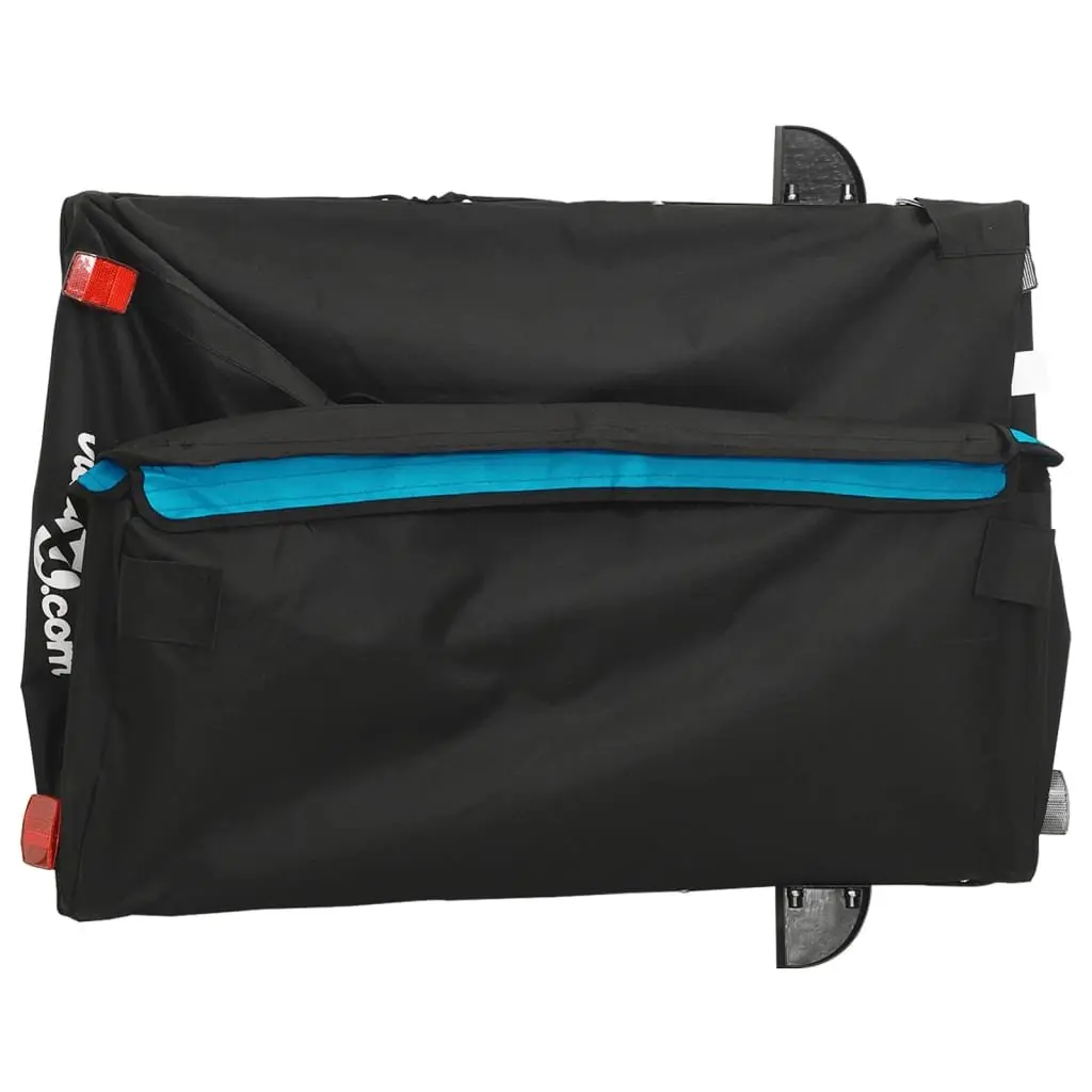 Bike Trailer Blue Heavy Duty Iron Construction Maximum Load Capacity 45kg