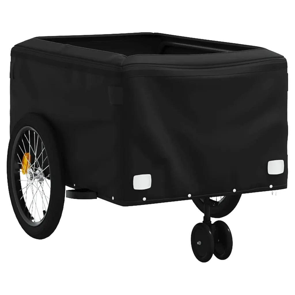 Bicycle Cargo Trailer Red Heavy Duty 45kg Load Capacity Tow Bar Safety Flag