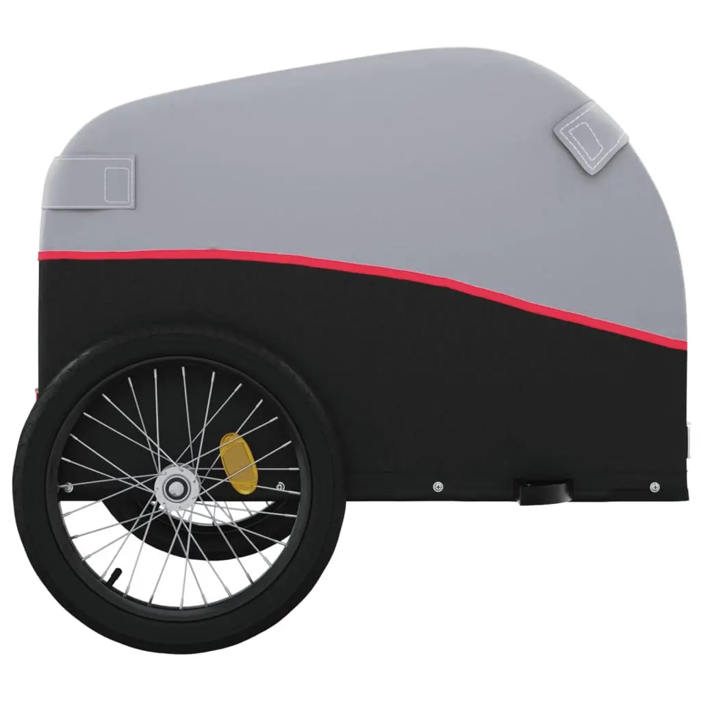 Heavy Duty Bike Trailer Iron Red 45kg Load Cargo for Bicycle with Tow Bar
