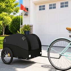 Black Bike Trailer for Cargo Hauling