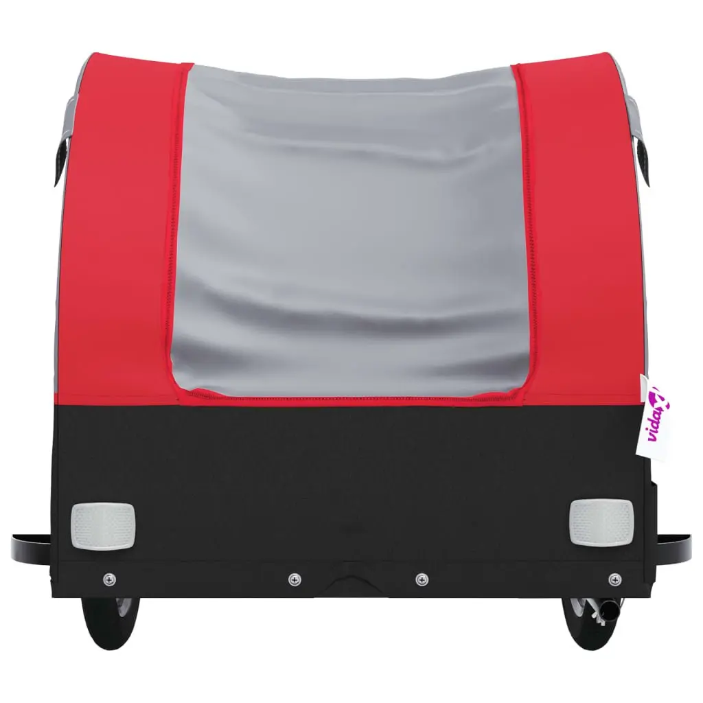 Bicycle Cargo Trailer Red Iron Heavy Duty 45kg Load Hauling Tow Bar