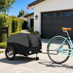 Black Bike Trailer - Your Go-To for Heavy Cargo