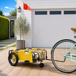 Compact and Efficient Bike Cargo Trailer