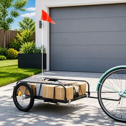 Black Bike Cargo Trailer
