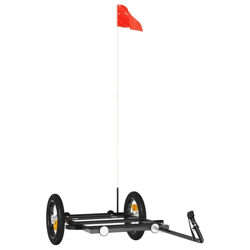 Bike Trailer Black Iron Heavy Duty Cargo Cart