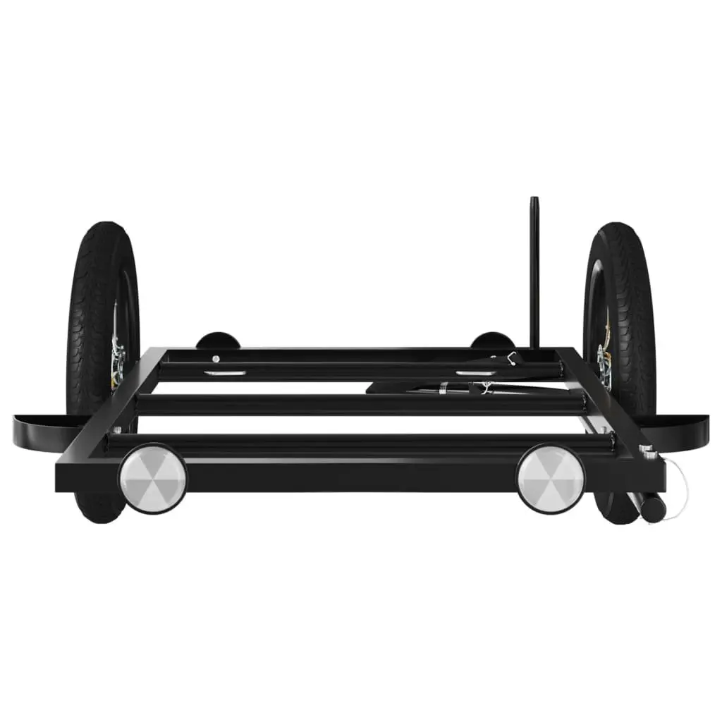 Bike Trailer Black Iron Heavy Duty Cargo Cart