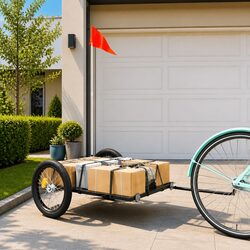 Your Essential Black Bicycle Cargo Trailer
