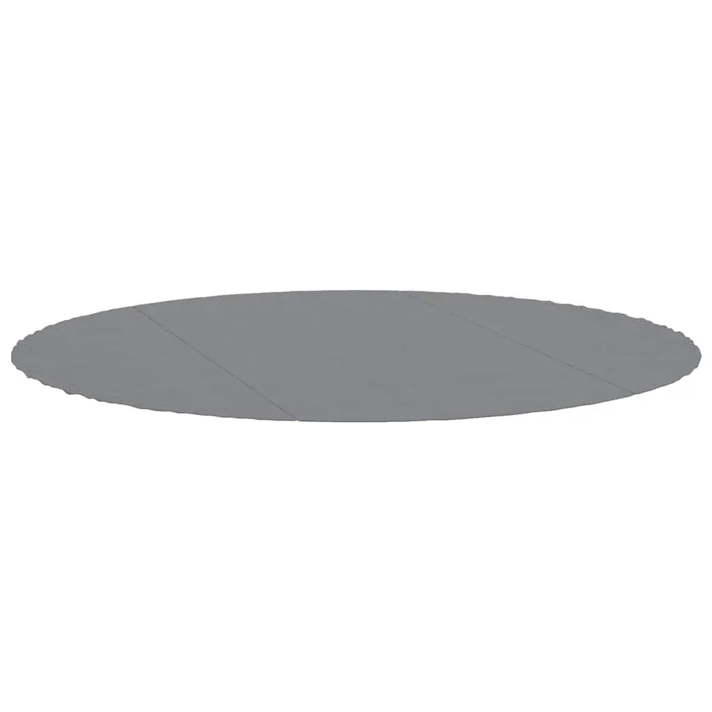 Pool Ground Cloth Light Grey 306cm Round Protective Geotextile Underlay Mat 3 Piece