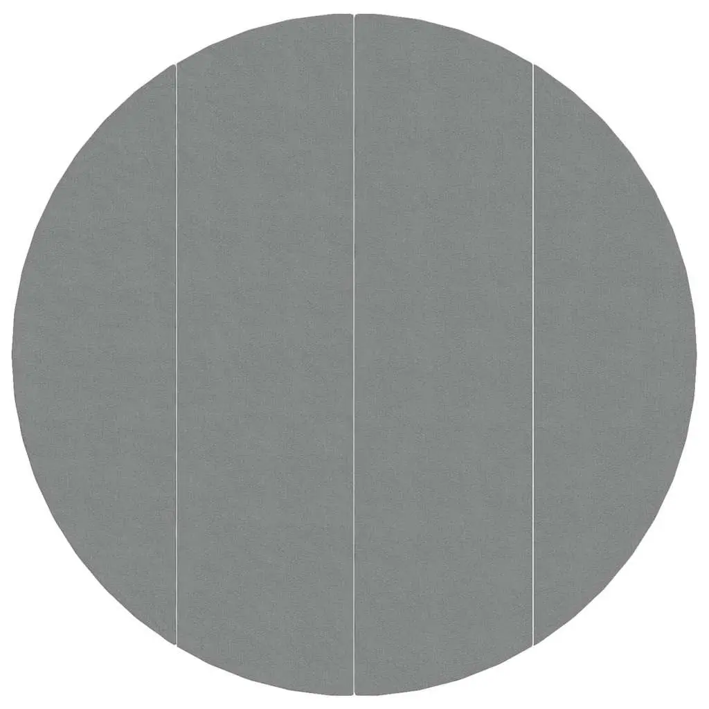 Pool Ground Cloth Light Grey Ø500 cm Polyester Geotextile Protector 4 Piece