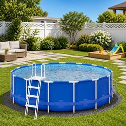 Your Essential Grey Ø306cm Pool Ground Cloth for Comfort