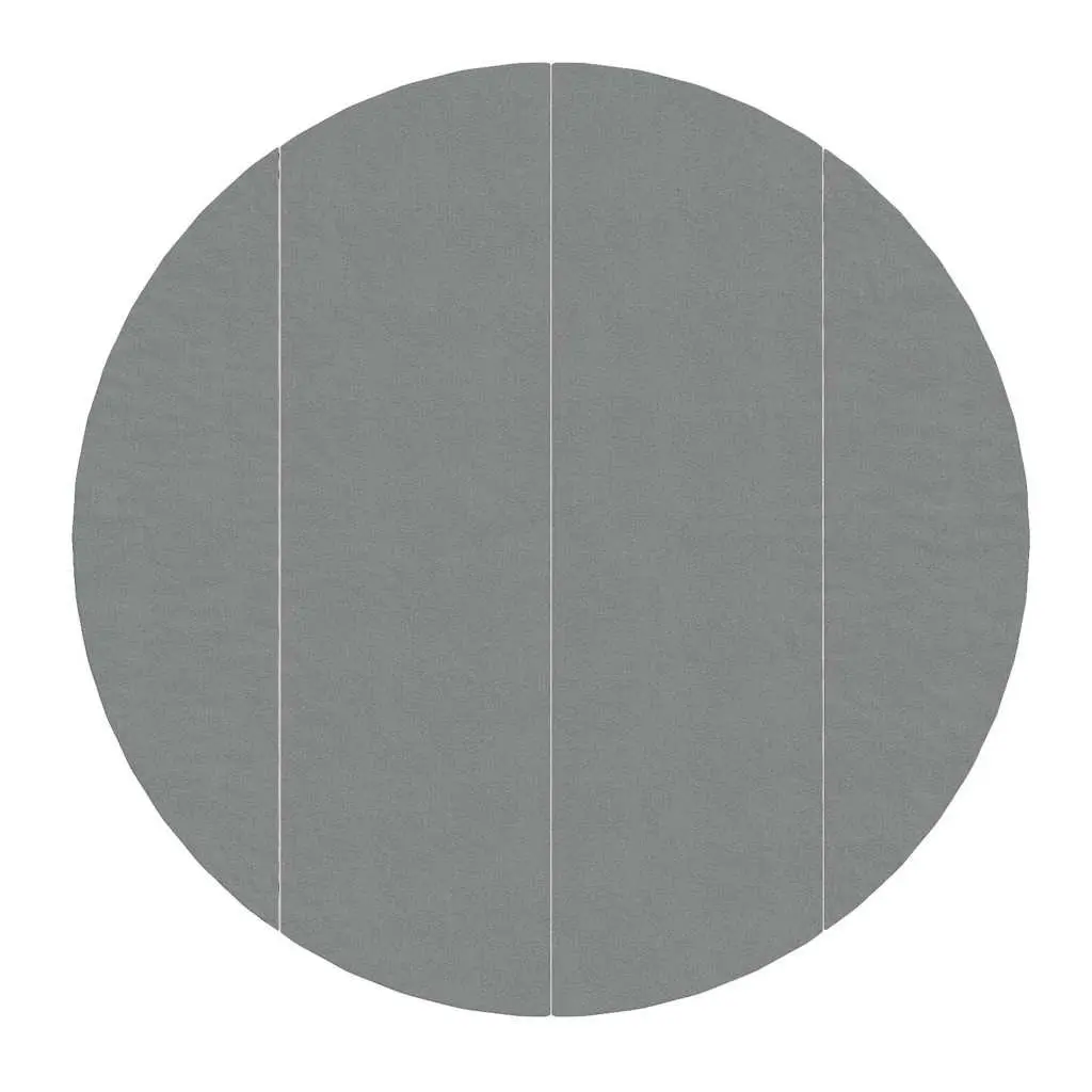 Protective Liner Round Pool Ground Cloth Light Grey Ø458 cm Polyester Geotextile Durable Cushioning Material