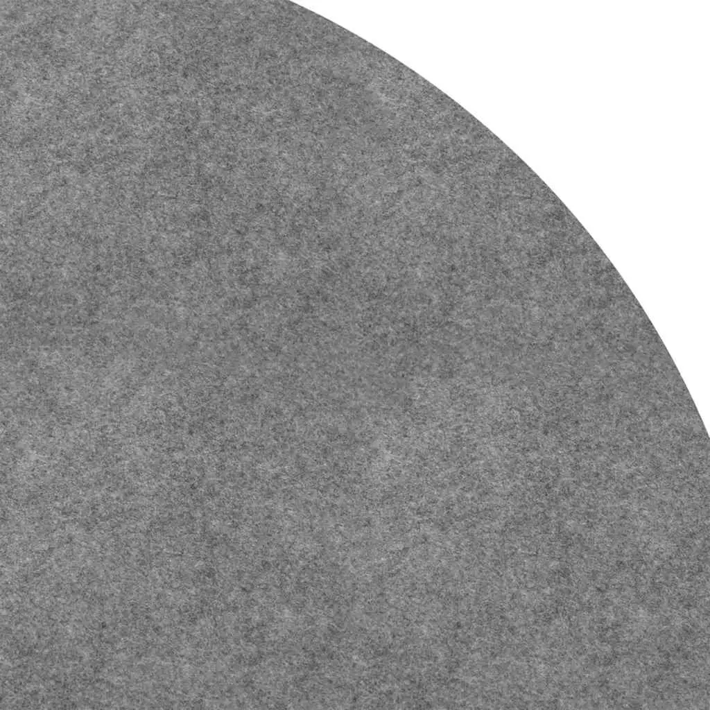 Geotextile Underlay Pool Ground Cloth Light Grey Round 550cm Durable 5 Pieces