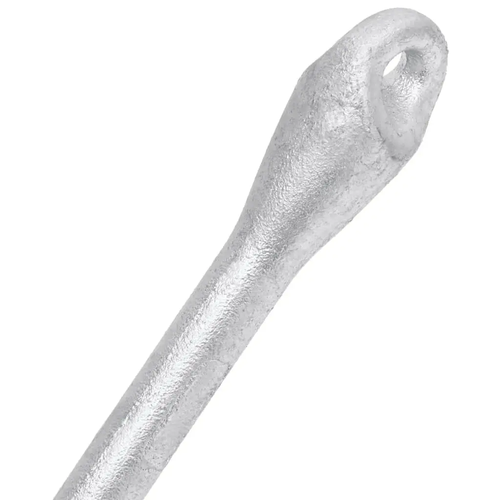 Folding Anchor 4kg Silver Cast Iron 4-Claw Boat Docking Watercraft Grapnel