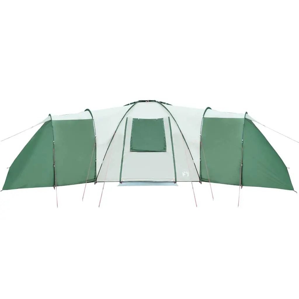 Family Dome Tent Green 12-Person Waterproof Camping Shelter Detachable Rainfly