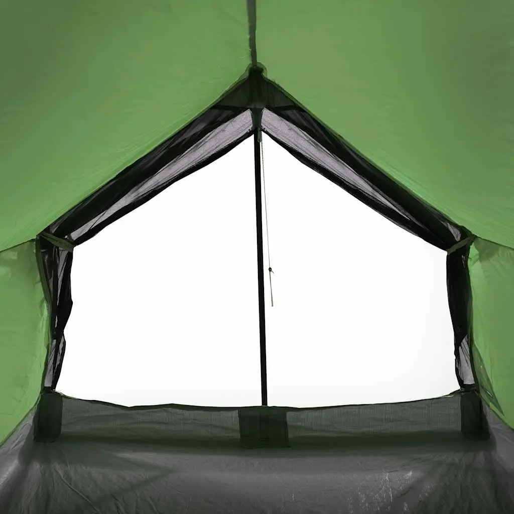 Camping Tent Green 2-Person Waterproof Taped Seams Mesh Ventilation Mosquito Protection