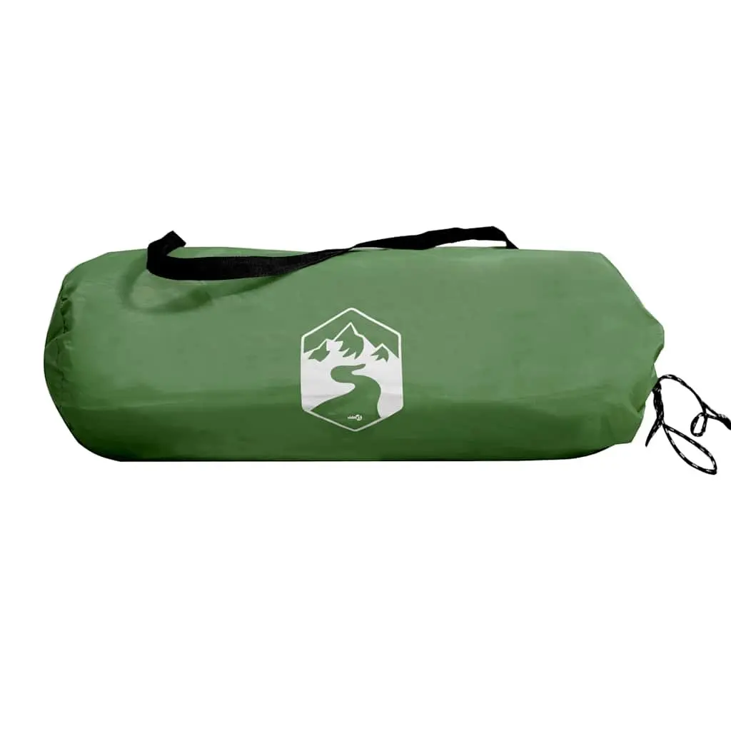 Camping Tent Green 2-Person Waterproof Taped Seams Mesh Ventilation Mosquito Protection