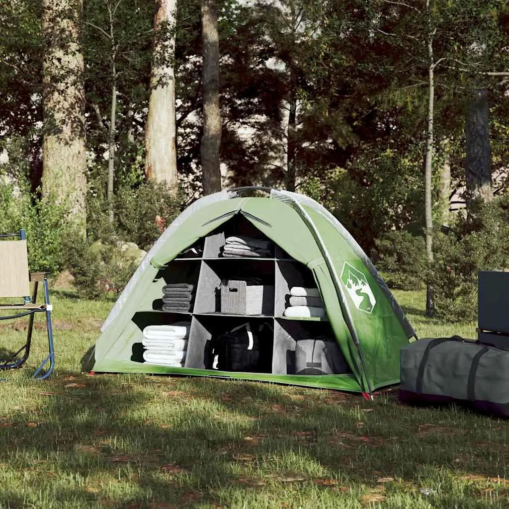 Storage Tent Green 9 Compartments Waterproof Lightweight Camping Organizer