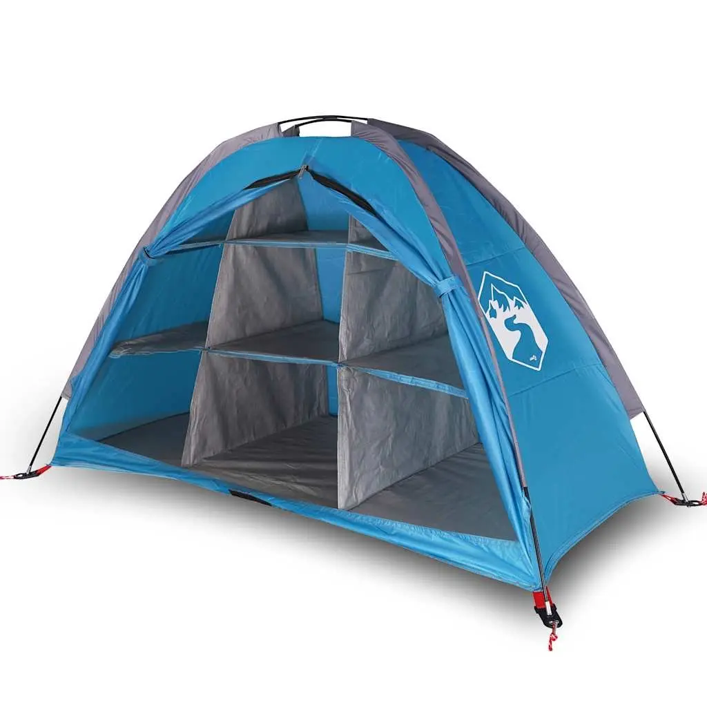 Storage Tent Blue 9 Compartments Waterproof Portable Camping Organiser