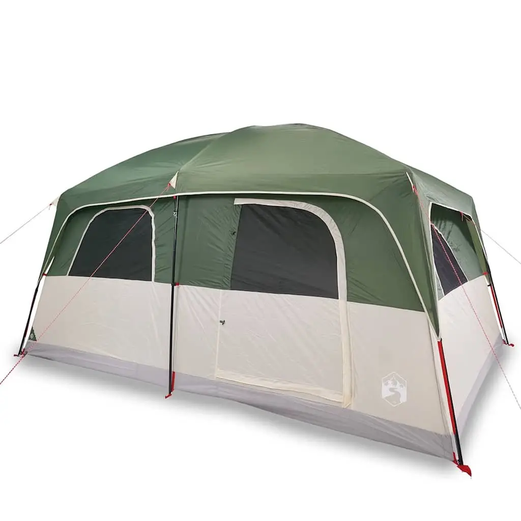 8-Person Family Tent Green Waterproof Outdoor Camping Hiking Adventure