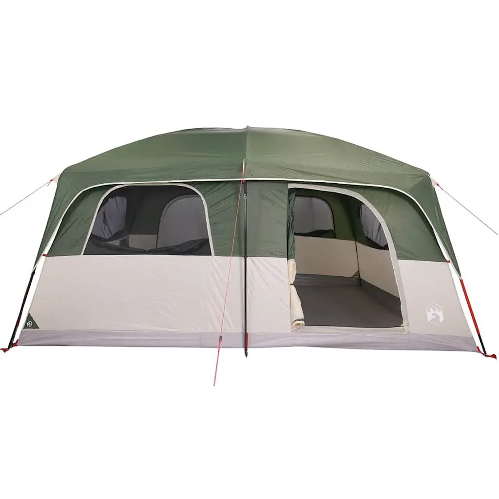 8-Person Family Tent Green Waterproof Outdoor Camping Hiking Adventure