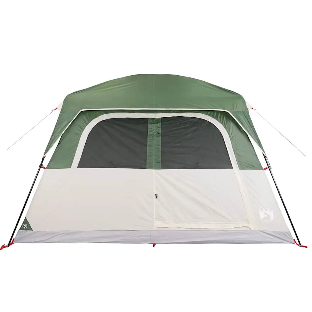 Camping Tent Green 6-Person Waterproof Cabin Detachable Rainfly Mosquito Protection