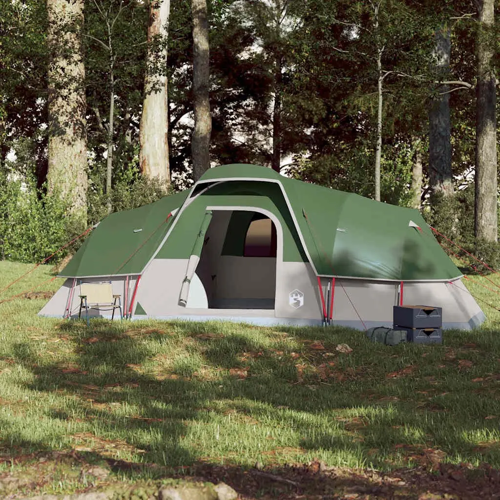 Family Dome Tent Green 11-Person Waterproof Outdoor Shelter Fibreglass