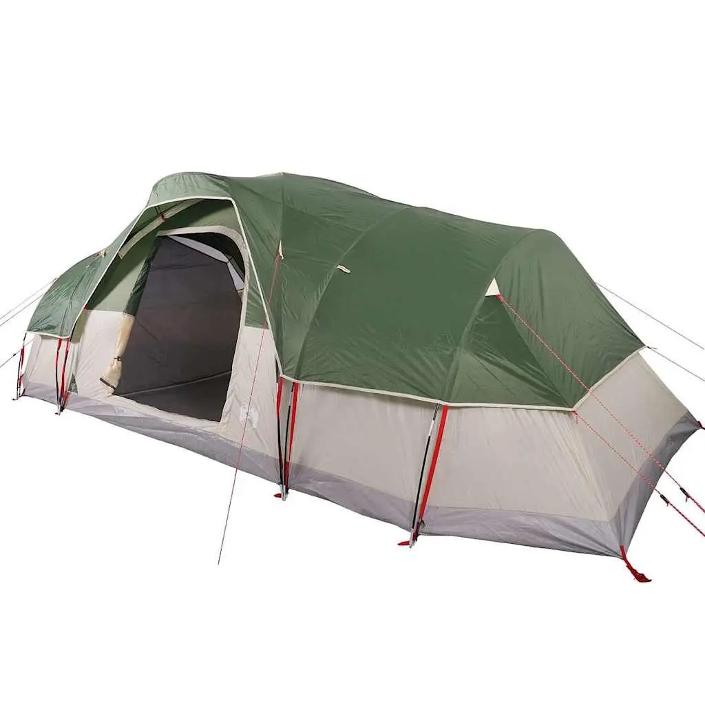 Family Dome Tent Green 11-Person Waterproof Outdoor Shelter Fibreglass