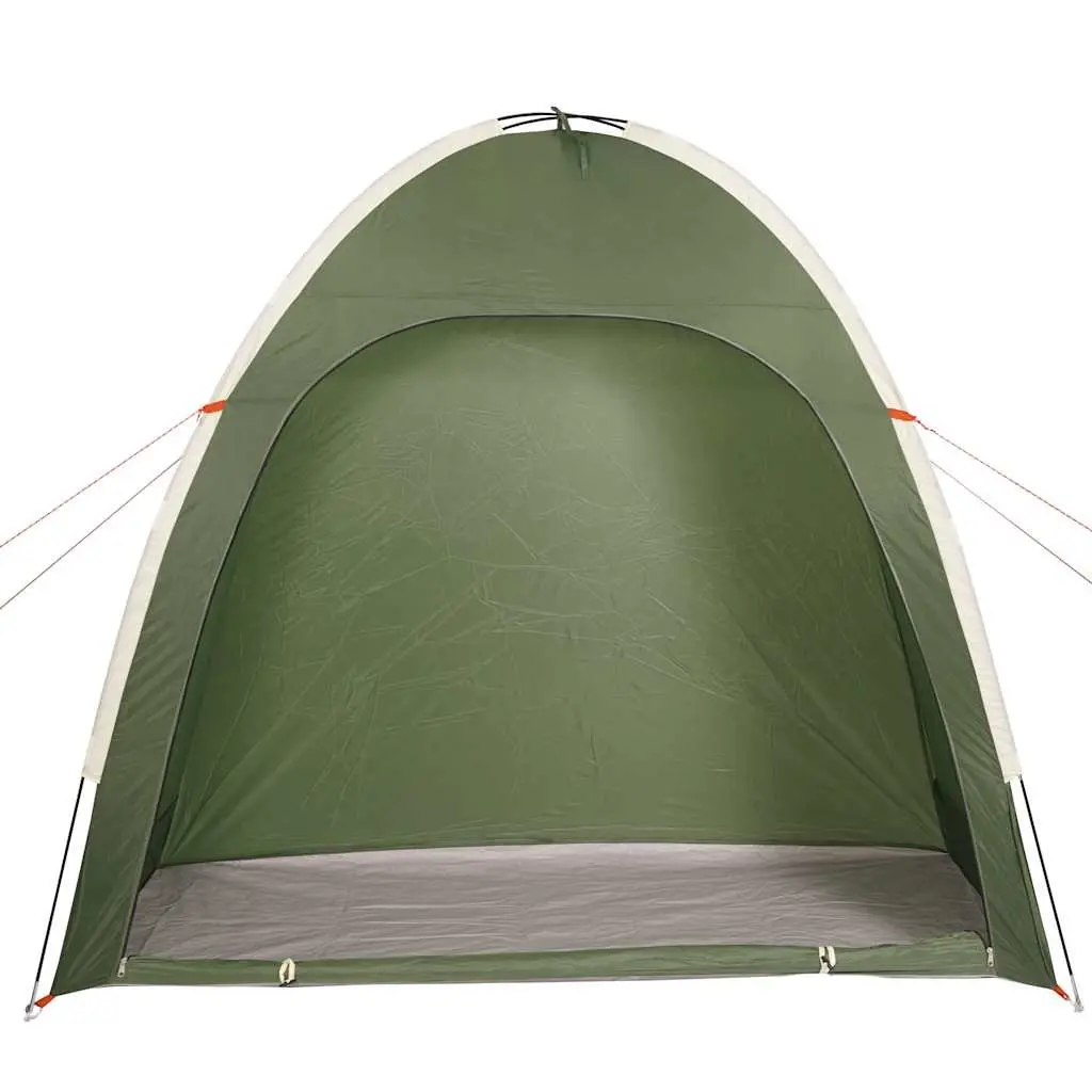 Camping Tent Green Waterproof Portable Storage Fibreglass Poles Taped Seams Heavy Duty Ground Sheet