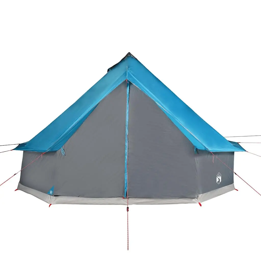 Camping Tent Blue 6-Person Waterproof Outdoor Hiking Shelter