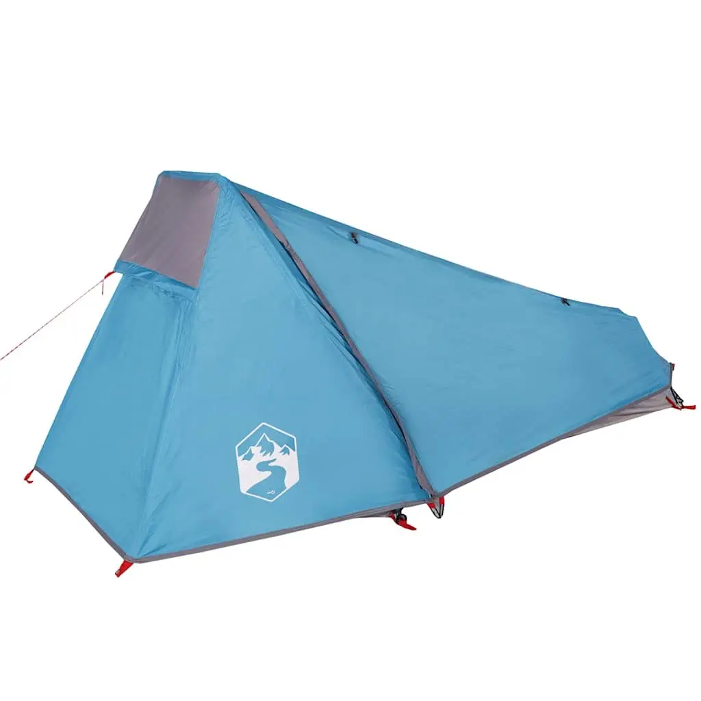 Camping Tent Blue 1-Person Tunnel Waterproof Outdoor Hiking Adventure Shelter