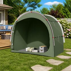 Green Storage Tent for Outdoor Use