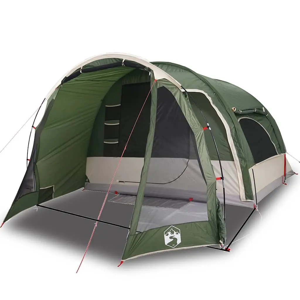 6 Person Waterproof Green Family Tent Easy Setup Portable Outdoor Shelter