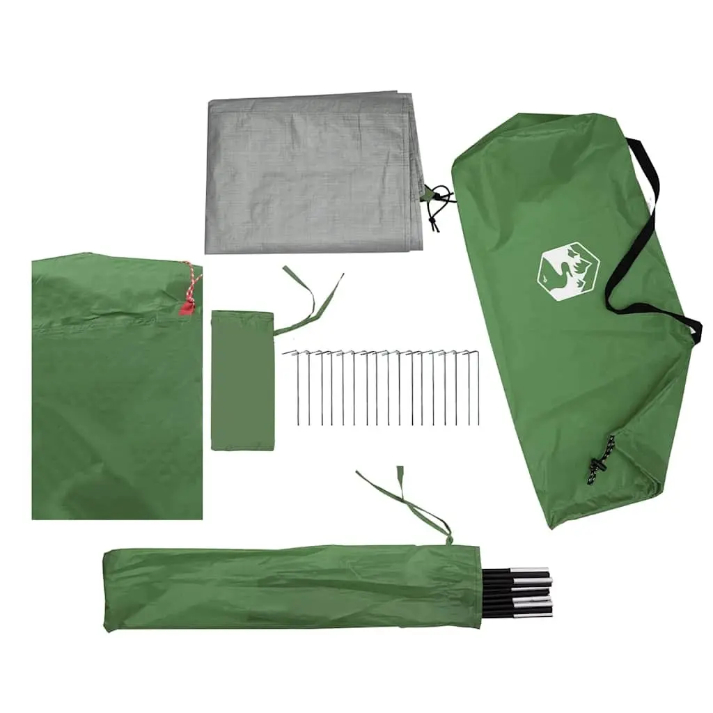 Family Tunnel Tent Green 8-Person Waterproof Easy Setup