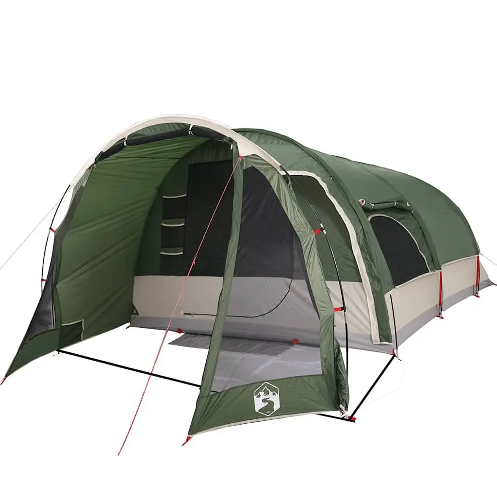 Family Tunnel Tent Green 8-Person Waterproof Easy Setup