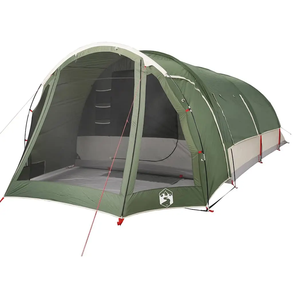 Family Tunnel Tent Green 8-Person Waterproof Easy Setup