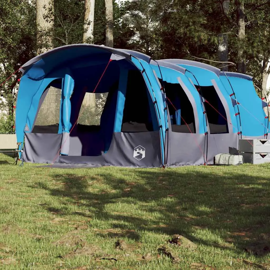 Tunnel Tent Blue 8-Person Waterproof Weather Protection Camping Outdoor