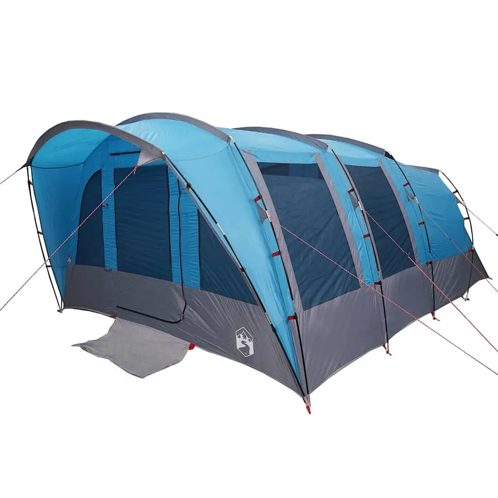 Tunnel Tent Blue 8-Person Waterproof Weather Protection Camping Outdoor