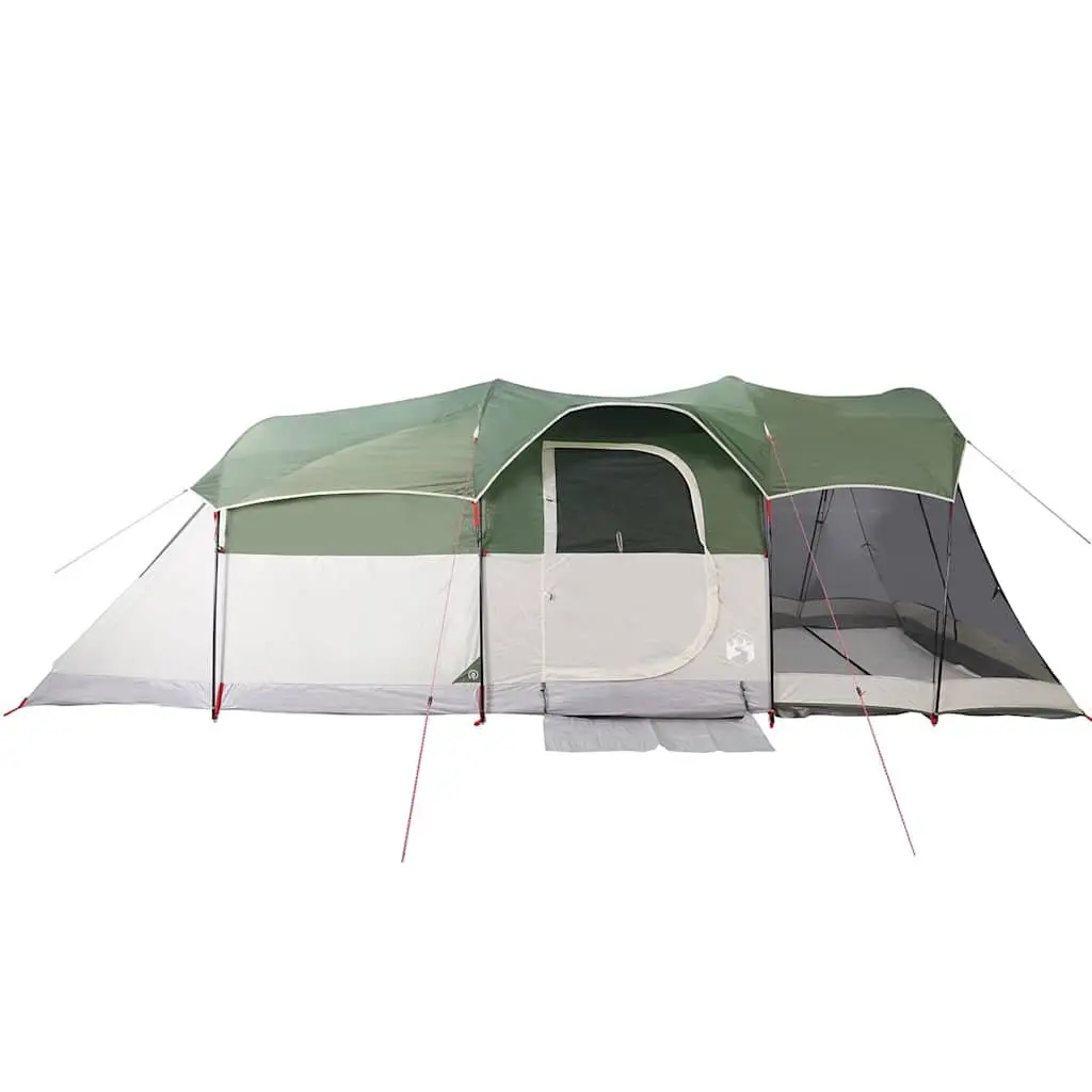 Tunnel Tent Green 8-Person Waterproof Family Camping Outdoor Shelter