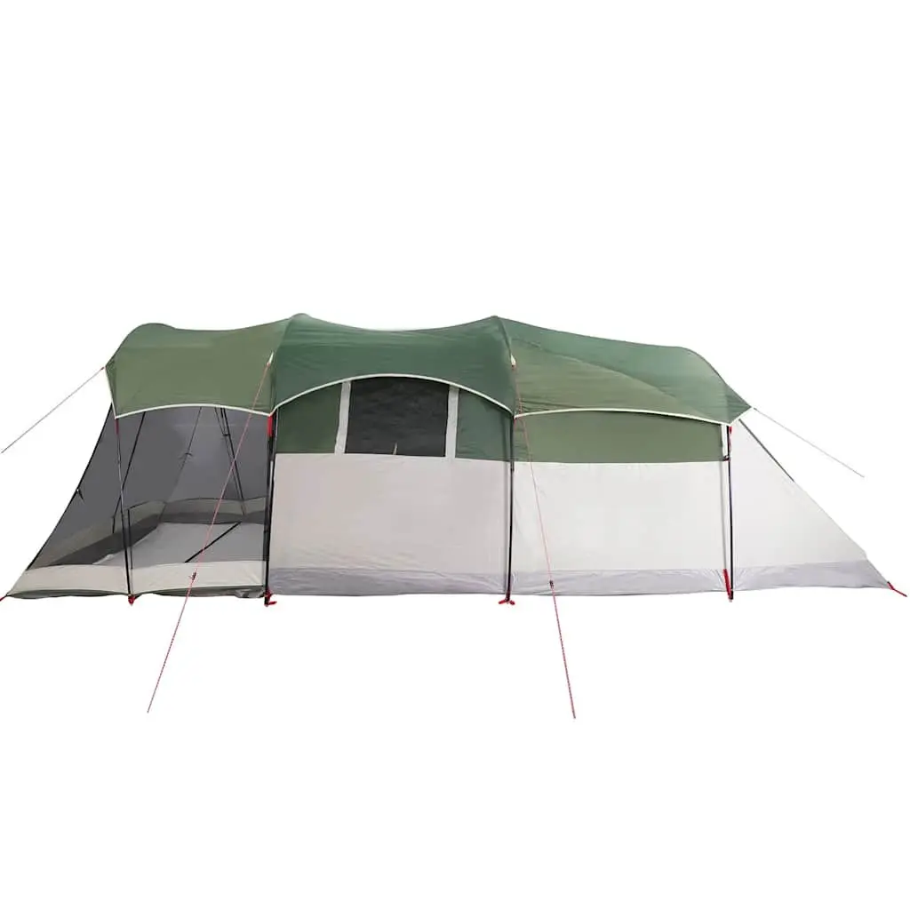 Tunnel Tent Green 8-Person Waterproof Family Camping Outdoor Shelter