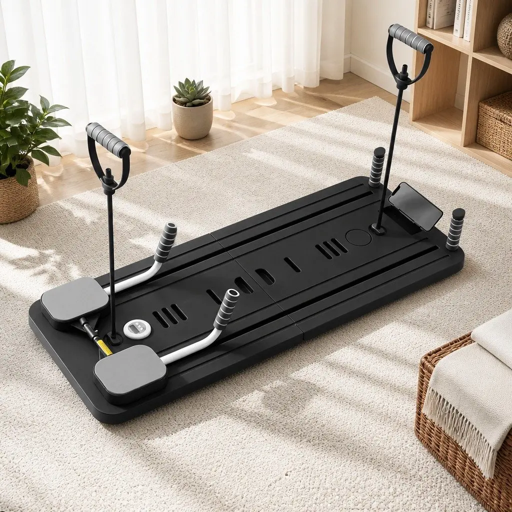 Pilates Board Foldable Reformer Multi Functional Exercise Trainer Full Body