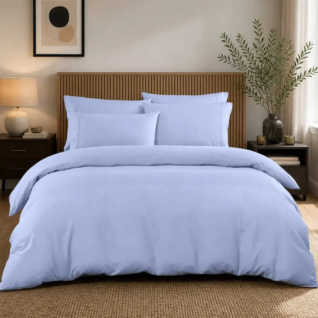 Bedding Combo Set 6 Piece King Bamboo Cooling 2000TC Fitted Sheet Quilt Cover