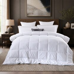 Super King Quilt 240x270cm Lightweight Breathable Microfibre Silk Fill Cotton