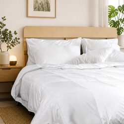 Bamboo Blend Quilt King Size 250GSM Breathable Lightweight Doona Bedding