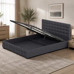 Eden Gas Lift Bed Frame with Modern Storage Solution