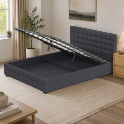 King Single Gas Lift Bed Frame — Compact and Efficient
