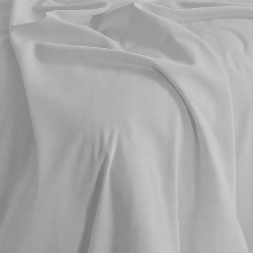 Queen Sheet Set Cool Grey 1000TC Bamboo Cotton Blend Moisture-Wicking Hypoallergenic