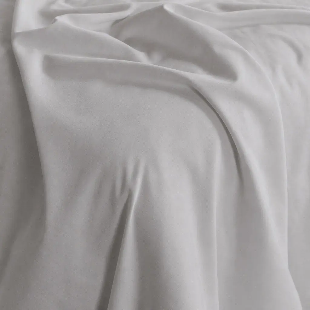 Bamboo Cotton Sheet Set Cool Grey 1000TC 4 Piece Moisture-Wicking Hypoallergenic Bed Linen